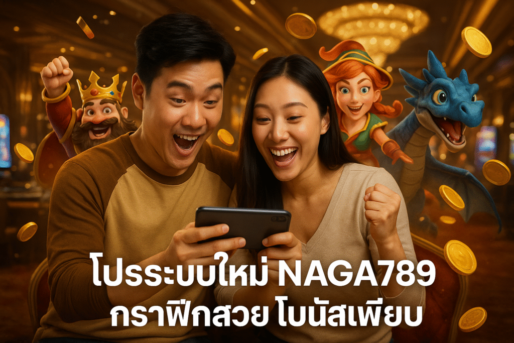 โปรระบบใหม่ NAGA789 กราฟิกสวย โบนัสเพียบ