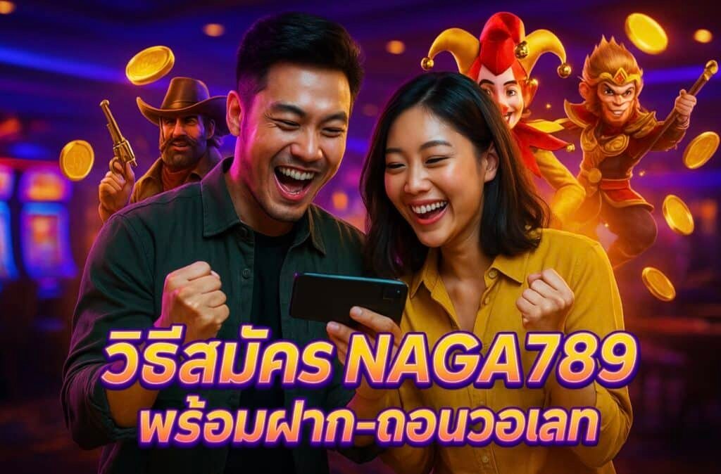 วิธีสมัคร NAGA789 พร้อมฝาก-ถอนวอเลท